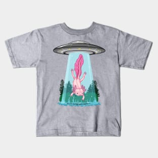 Axolotl Abduction Adventure Kids T-Shirt